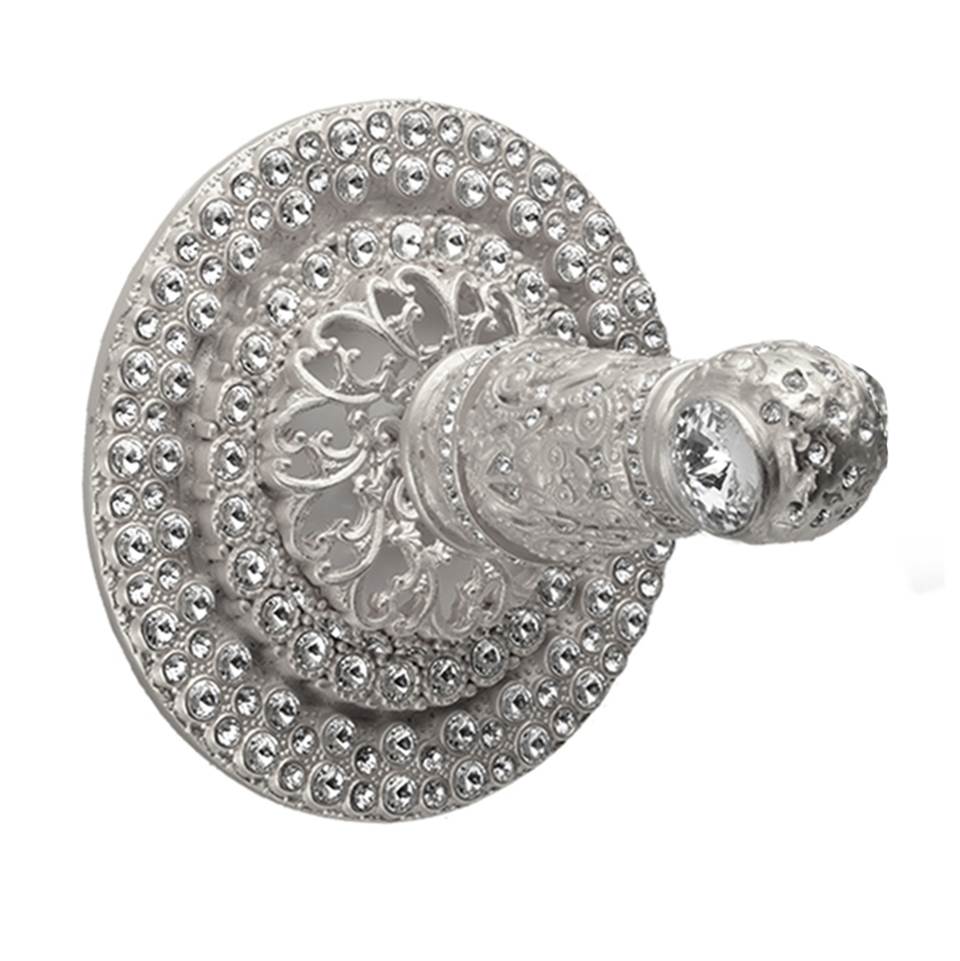Carpe Diem Hardware - Juliane Grace Ii Medium Hook With Swarovski Clear Crystals - Platinum