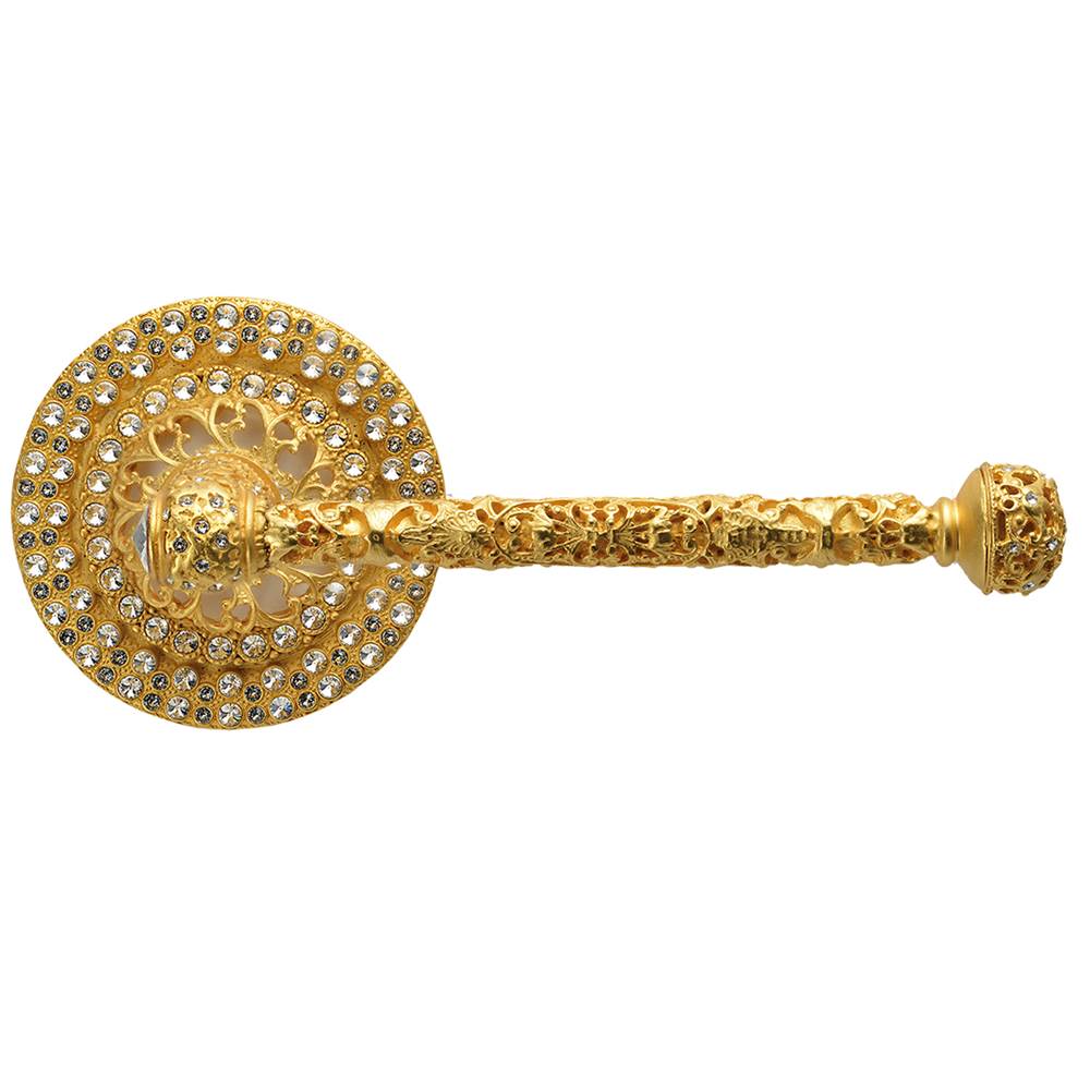 Carpe Diem Hardware - Juliane Grace Ii Tissue Bar Right With Swarovski Clear Crystals - Gilded Mercury