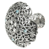 Monticello Large Round Knob w/ Swarovski Crystals