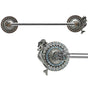 Carpe Diem Hardware - Coastal Living w/ Mermaid 32'' O.C. Approx Towel Bar w/ Swarovski Crystals - Chalice