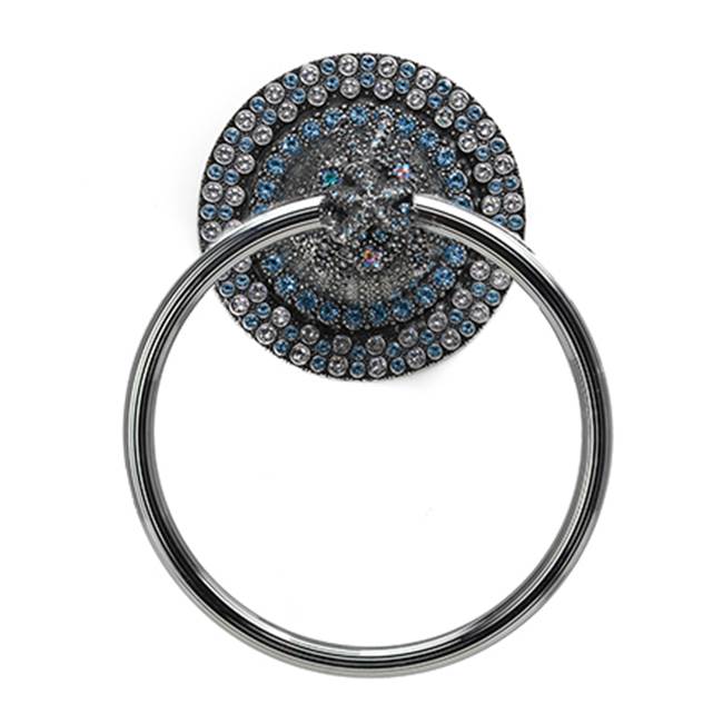 Carpe Diem Hardware - Coastal Living Full Towel Ring w/ Swarovski Crystals - Chalice
