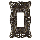 Carpe Diem Hardware - Carpe Diem 5003-3 Acanthus Antique Brass Single Rocker/Gfi Switchplate - Antique Brass