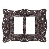 Carpe Diem Hardware - Acanthus Double Rocker/Gfi Switchplate - Soft Gold