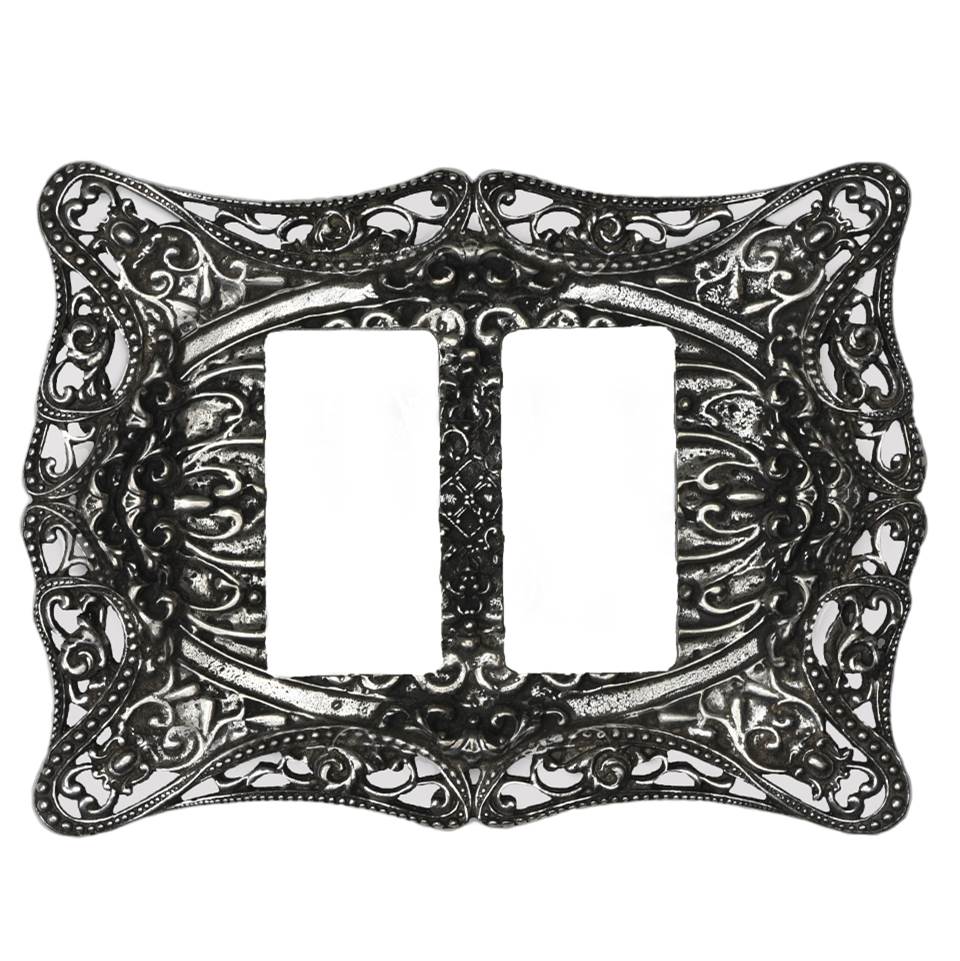 Carpe Diem Hardware - Carpe Diem 5004-9 Acanthus Chalice Double Rocker/Gfi Switchplate - Chalice