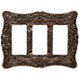 Carpe Diem Hardware - Acanthus Triple Rocker/Gfi Switchplate - Chalice