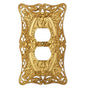 Carpe Diem Hardware - Carpe Diem 5006-8 Acanthus Gilded Mercury Single Duplex Outlet - Gilded Mercury