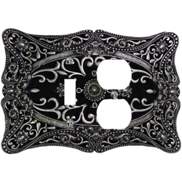 Carpe Diem Hardware - Carpe Diem 5008-9 Acanthus Chalice Single Toggle And Single Duplex Outlet - Chalice