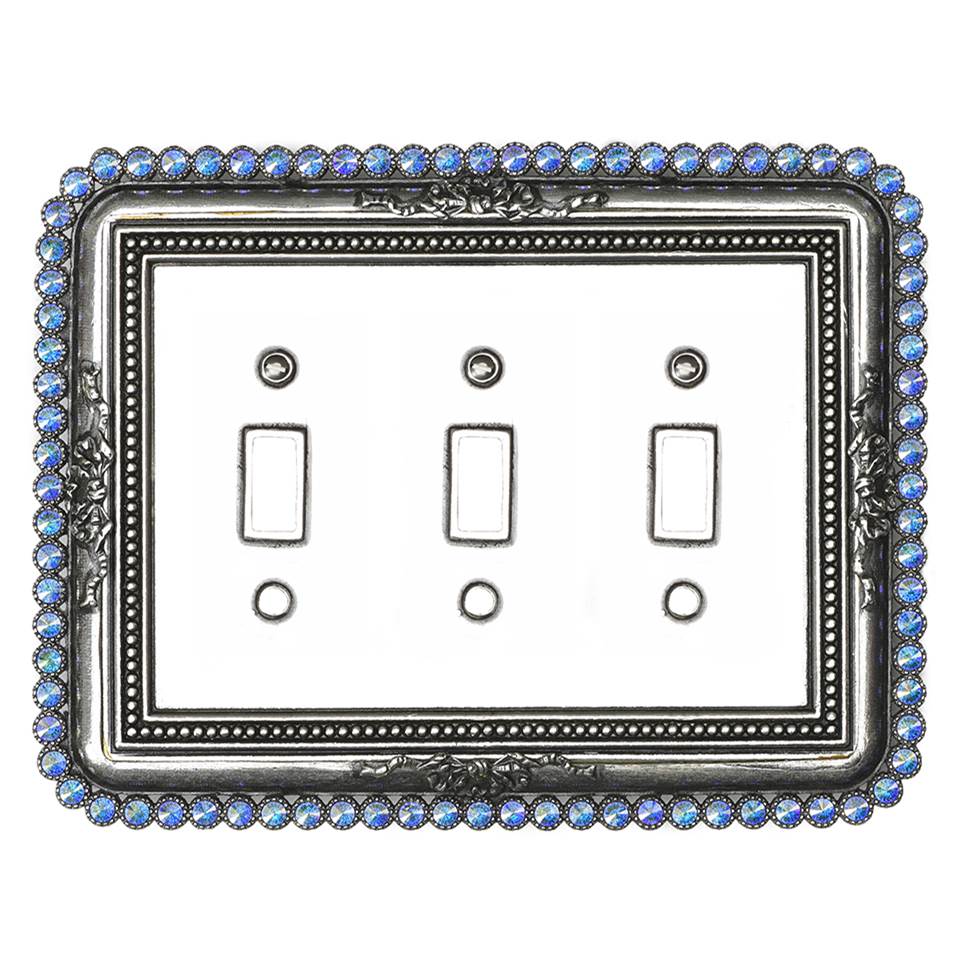 Carpe Diem Hardware - Carpe Diem 5102-9Ab Cache Chalice Triple Toggle With 84 Swarovski Crystals - Chalice
