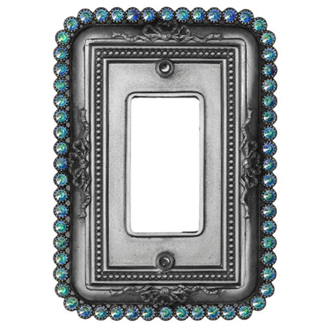 Carpe Diem Hardware - Cache Single Rocker/Gfi Switchplate w/ Swarovski Crystals - Chalice