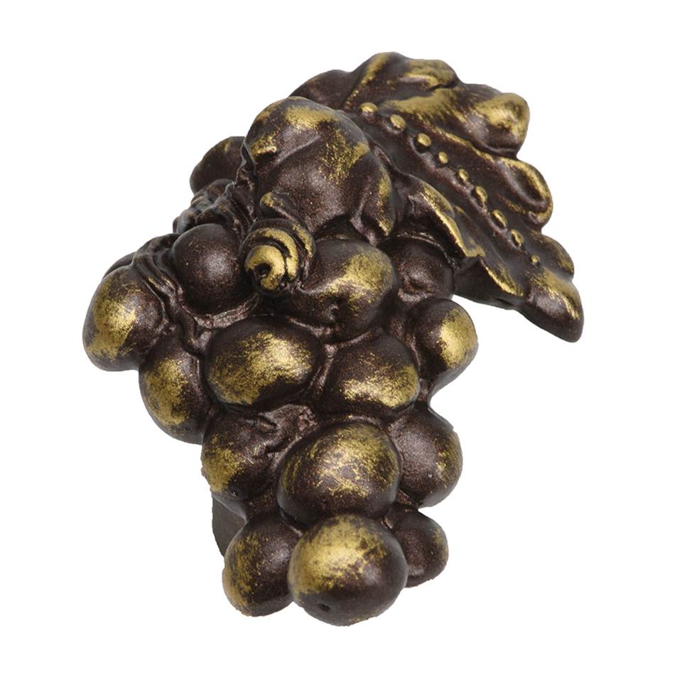 Carpe Diem Hardware - Bacchus Large Right Knob - Antique Brass