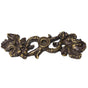 Carpe Diem Hardware - Double Grape Leaf & Vine Medium Escutcheon - Gilded Mercury