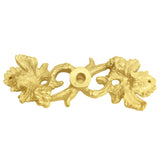 Carpe Diem Hardware - Double Grape Leaf and Vine Large Escutcheon - Gilded Mercury