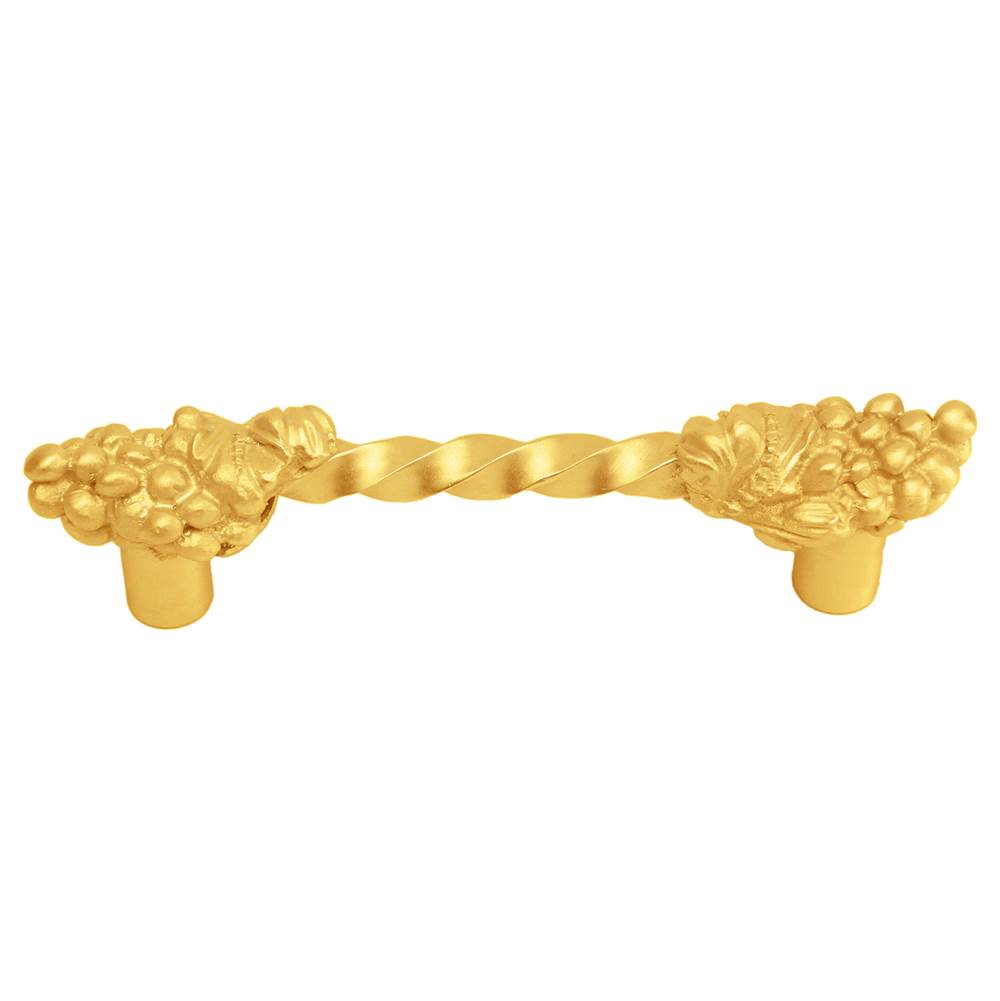 Carpe Diem Hardware - Bacchus Large 4'' O.C. Pull - Gilded Mercury