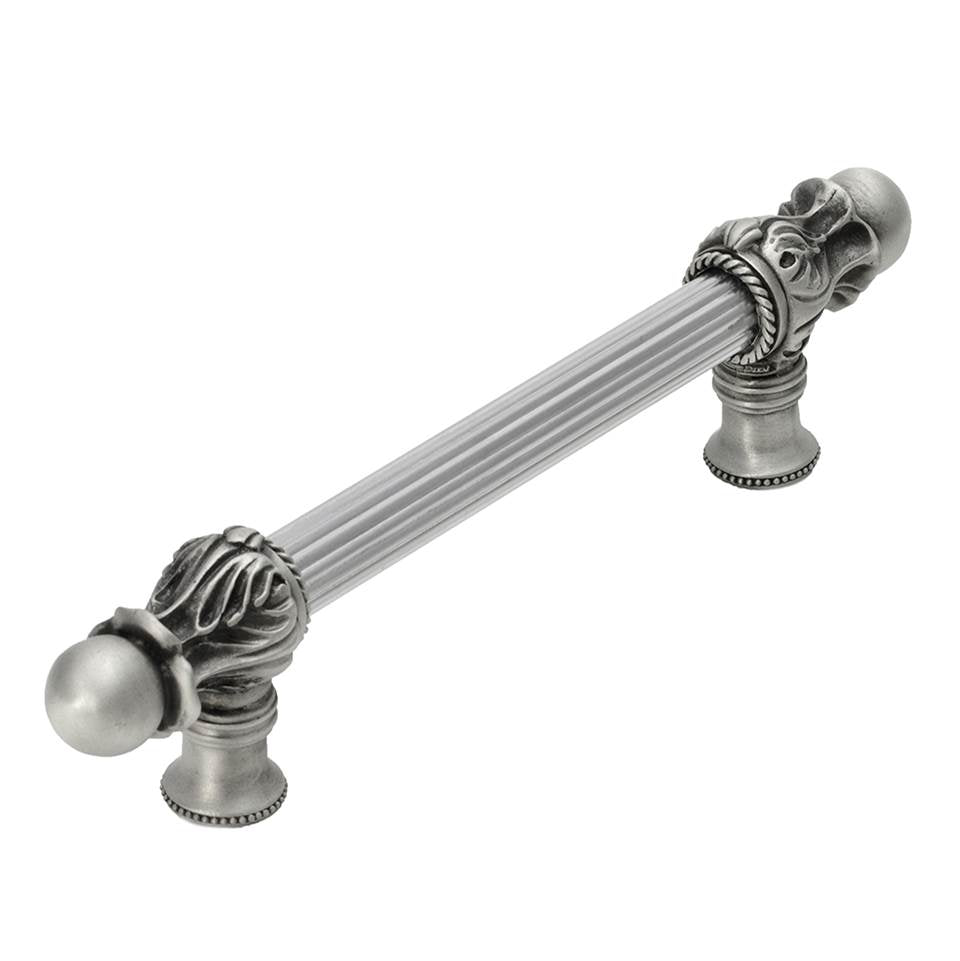 Carpe Diem Hardware - Acanthus 6'' O.C. {Approx.} w/ 5/8'' Reeded Center Long Pull Romanesque Style - Soft Gold