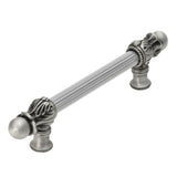 Carpe Diem Hardware - Acanthus 6'' O.C. {Approx.} w/ 5/8'' Reeded Center Long Pull Romanesque Style - Soft Gold