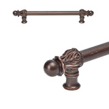 Carpe Diem Hardware - Acanthus 9'' O.C. (Approx.) With 5/8'' Smooth Center Long Pull Romanesque Style - Oil Rubbed Bronze