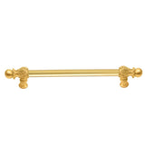 Carpe Diem Hardware - Acanthus 9'' O.C. (Approx.) With 5/8'' Smooth Center Long Pull Romanesque Style In Gilded Mercury. - Gilded Mercury