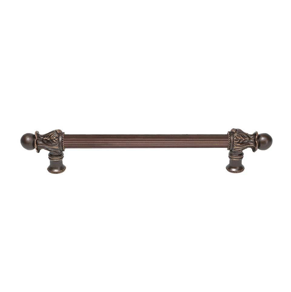 Carpe Diem Hardware - Acanthus 9'' O.C. (Approx.) With 5/8'' Reeded Center Long Pull Romanesque Style - Oil Rubbed Bronze