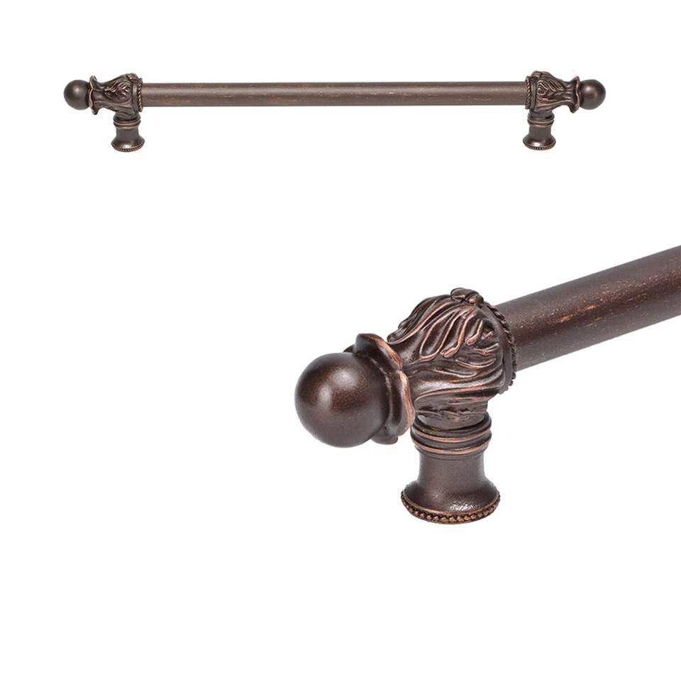 Carpe Diem Hardware - Acanthus 12'' O.C. (Approx.) With 5/8'' Smooth Center Long Pull Romanesque Style - Oil Rubbed Bronze