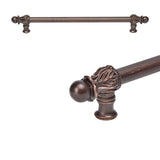 Carpe Diem Hardware - Acanthus 18'' O.C. (Approx.) With 5/8'' Smooth Center Long Pull Romanesque Style - Oil Rubbed Bronze