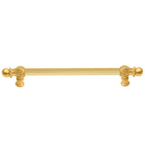 Carpe Diem Hardware - Acanthus 18'' O.C. (Approx.) With 5/8'' Reeded Center Long Pull Romanesque Style In Gilded Mercury. - Gilded Mercury