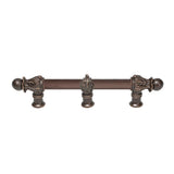 Carpe Diem Hardware - Acanthus 6'' O.C. (Approx.) With 5/8'' Reeded Center Long Pull Romanesque Style With Center Brace - Oil Rubbed Bronze