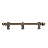 Carpe Diem Hardware - Acanthus 9'' O.C. (Approx.) With 5/8'' Reeded Center and Center Brace Long Pull Romanesque Style In Antique Brass. - Antique Brass