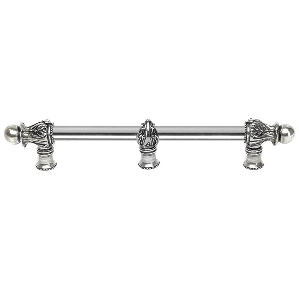 Carpe Diem Hardware - Acanthus 12'' O.C. (Approx.) With 5/8'' Smooth Center and Center Brace Long Pull Romanesque Style In Chalice. - Chalice
