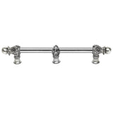 Carpe Diem Hardware - Acanthus 12'' O.C. (Approx.) With 5/8'' Smooth Center and Center Brace Long Pull Romanesque Style In Chalice. - Chalice