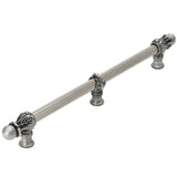 Carpe Diem Hardware - Acanthus 12'' O.C. {Approx.} w/ 5/8'' Reeded Center Long Pull Romanesque Style w/ Center Brace - Soft Gold