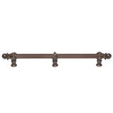 Carpe Diem Hardware - Acanthus 18'' O.C. (Approx.) With 5/8'' Reeded Center Long Pull Romanesque Style With Center Brace - Oil Rubbed Bronze