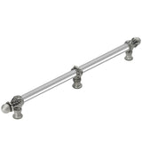 Carpe Diem Hardware - Acanthus 22'' O.C. {Approx.} w/ 5/8'' Smooth Center Long Pull Romanesque Style w/ Center Brace - Soft Gold