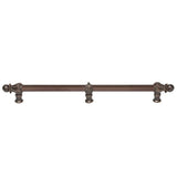 Carpe Diem Hardware - Acanthus 22'' O.C. (Approx.) With 5/8'' Reeded Center Long Pull Romanesque Style With Center Brace - Oil Rubbed Bronze