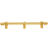 Carpe Diem Hardware - Acanthus 22'' O.C. (Approx.) With 5/8'' Reeded Center and Center Brace Long Pull Romanesque Style In Gilded Mercury. - Gilded Mercury