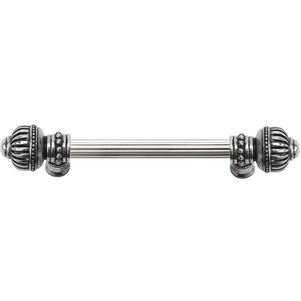 Carpe Diem Hardware - Cricket Cage 6'' O.C. (Approximately) With 5/8'' Reeded Center Long Pull Large Finial In Chalice. - Chalice