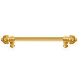 Carpe Diem Hardware - Cricket Cage 9'' O.C. (Approximately) With 5/8'' Reeded Center Long Pull Large Finial In Gilded Mercury. - Gilded Mercury