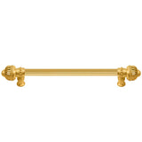 Carpe Diem Hardware - Cricket Cage 12'' O.C. (Approximately) With 5/8'' Reeded Center Long Pull Large Finial In Gilded Mercury. - Gilded Mercury