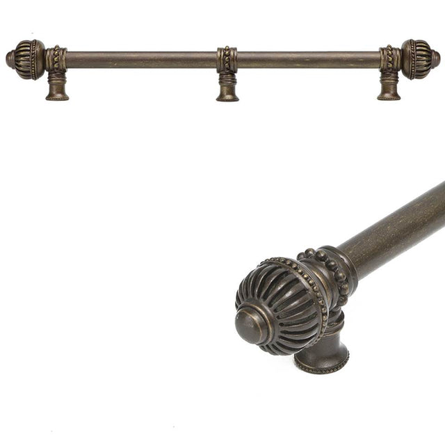 Carpe Diem Hardware - Cricket Cage 12'' O.C. Approx w/ 5/8'' Smooth Center Long Pull Large Finial w/ Center Brace - Chalice