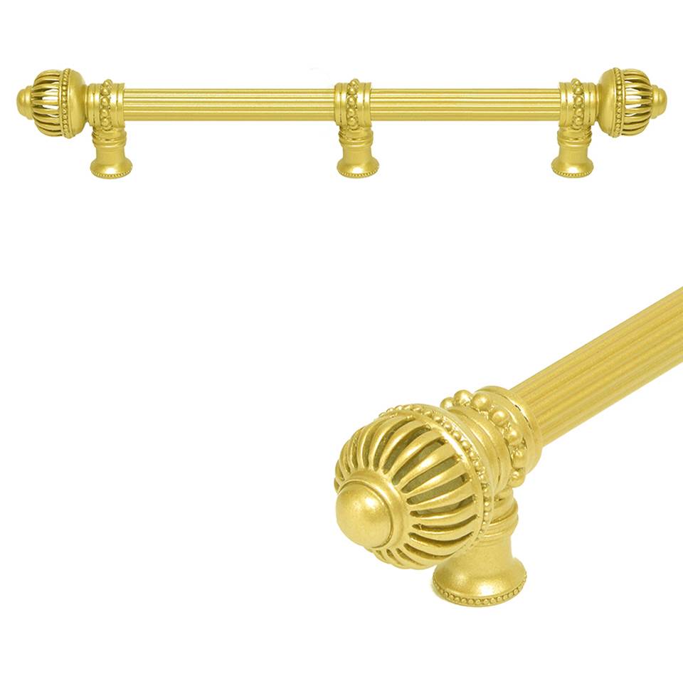 Carpe Diem Hardware - Cricket Cage 12'' O.C. Approx w/ 5/8'' Reeded Center Long Pull Large Finial w/ Center Brace - Chalice