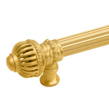 Cricket Cage 12'' O.C. Approx w/ 5/8'' Reeded Center Long Pull Large Finial w/ Center Brace