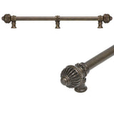 Carpe Diem Hardware - Cricket Cage 18'' O.C. Approx w/ 5/8'' Smooth Center Long Pull Large Finial w/ Center Brace - Chalice