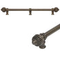 Carpe Diem Hardware - Cricket Cage 18'' O.C. Approx w/ 5/8'' Smooth Center Long Pull Large Finial w/ Center Brace - Chalice