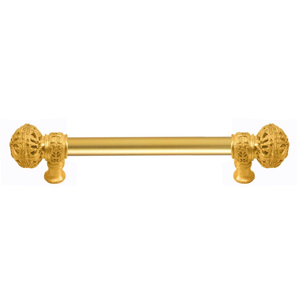 Carpe Diem Hardware - Juliane Grace 6'' O.C. (Approximately) With 5/8'' Smooth Center Long Pull Large Finial In Gilded Mercury. - Gilded Mercury