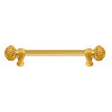 Carpe Diem Hardware - Juliane Grace 6'' O.C. (Approximately) With 5/8'' Reeded Center Long Pull Large Finial In Gilded Mercury. - Gilded Mercury