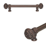 Carpe Diem Hardware - Juliane Grace 9'' O.C. (Approximately) With 5/8'' Smooth Center Long Pull Large Finial - Oil Rubbed Bronze
