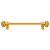 Carpe Diem Hardware - Juliane Grace 9'' O.C. (Approximately) With 5/8'' Reeded Center Long Pull Large Finial In Gilded Mercury. - Gilded Mercury