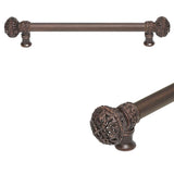 Carpe Diem Hardware - Juliane Grace 12'' O.C.(Approximately) With 5/8'' Smooth Center Long Pull Large Finial - Oil Rubbed Bronze