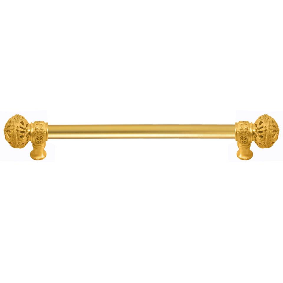 Carpe Diem Hardware - Juliane Grace 12'' O.C. (Approximately) With 5/8'' Smooth Center Long Pull Large Finial In Gilded Mercury. - Gilded Mercury