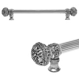 Carpe Diem Hardware - Juliane Grace 12'' O.C. (Approximately) With 5/8'' Reeded Center Long Pull Large Finial In Chalice. - Chalice
