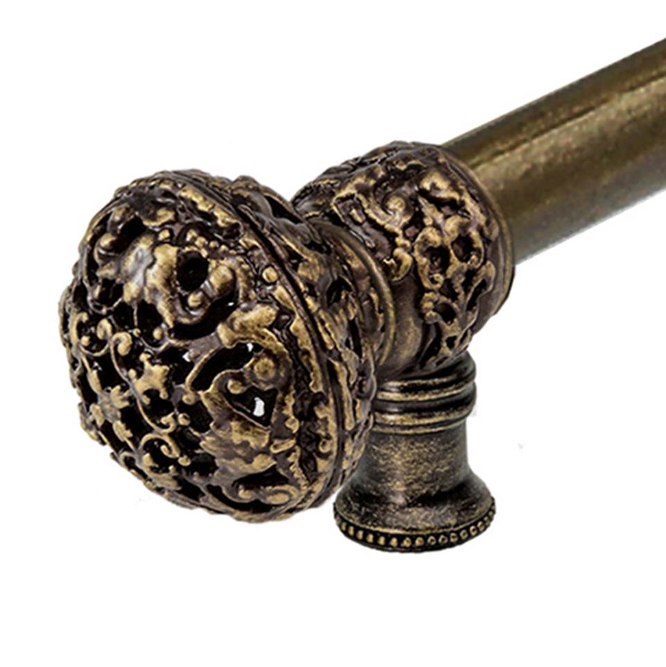 Juliane Grace 18'' O.C. Approx w/ 5/8'' Smooth Center Long Pull Large Finial